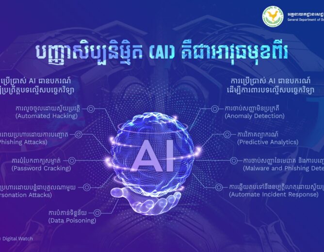 បញ្ញាសិប្បនិម្មិត (AI) គឺជាអាវុធមុខពីរ